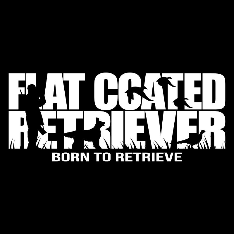 FLAT COATED RETRIEVER born to retrieve Wilsigns