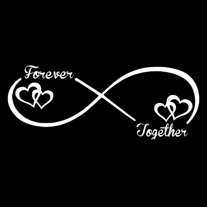 Infinity Together Forever hearts