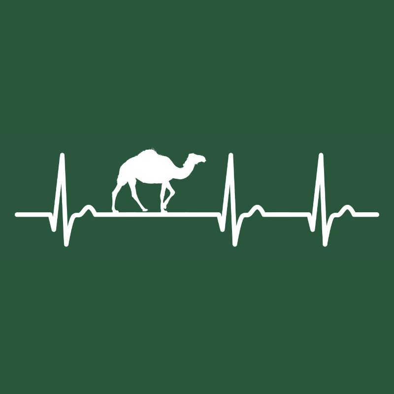 ECG curve - heart curve - pulse - camel - dromedary