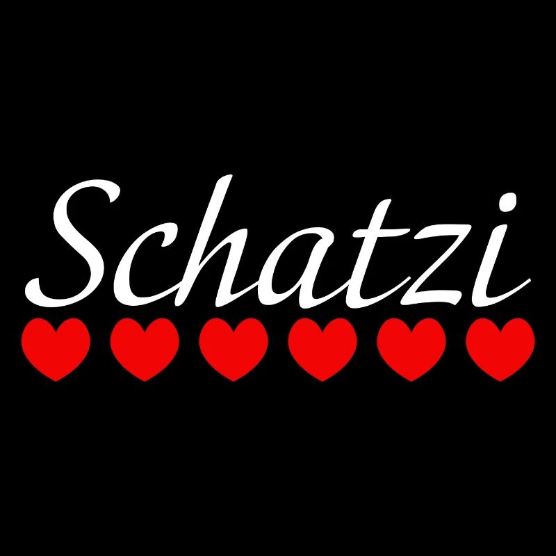 Herzchen Schatzi white