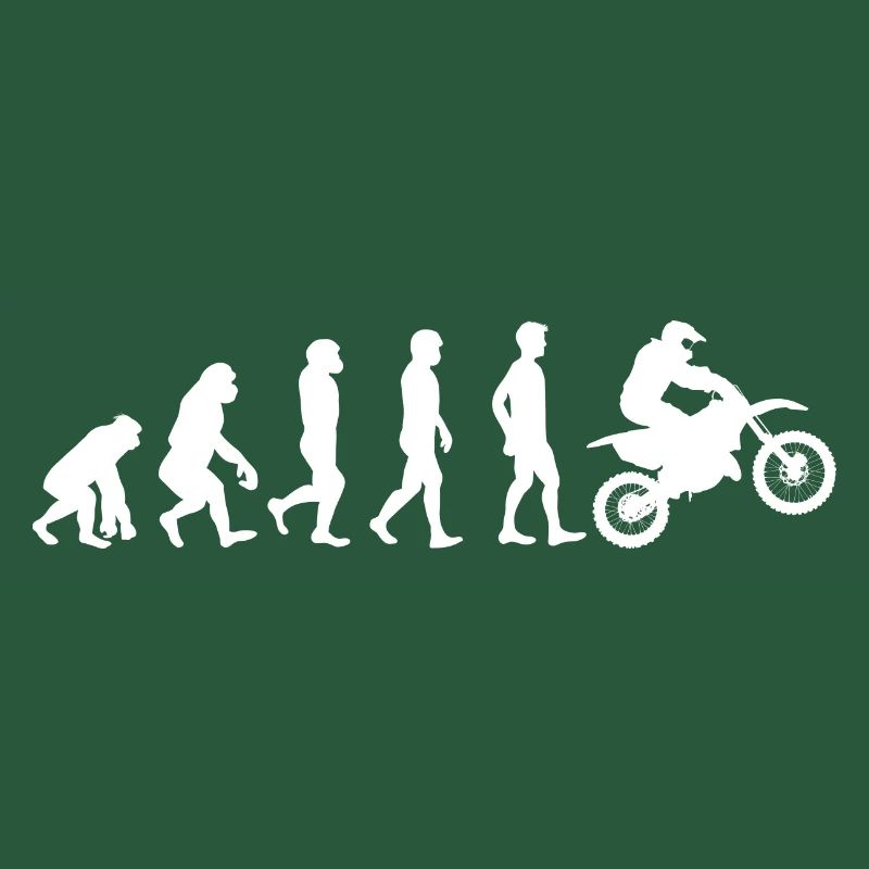 Motocross moto evolution blanc