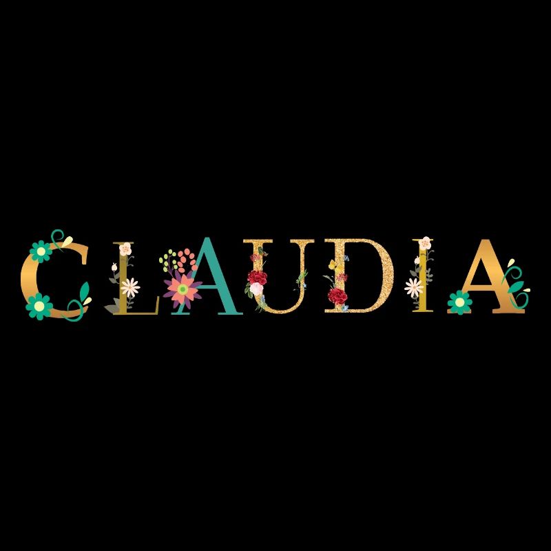 Le nom de CLAUDIA est fleuri