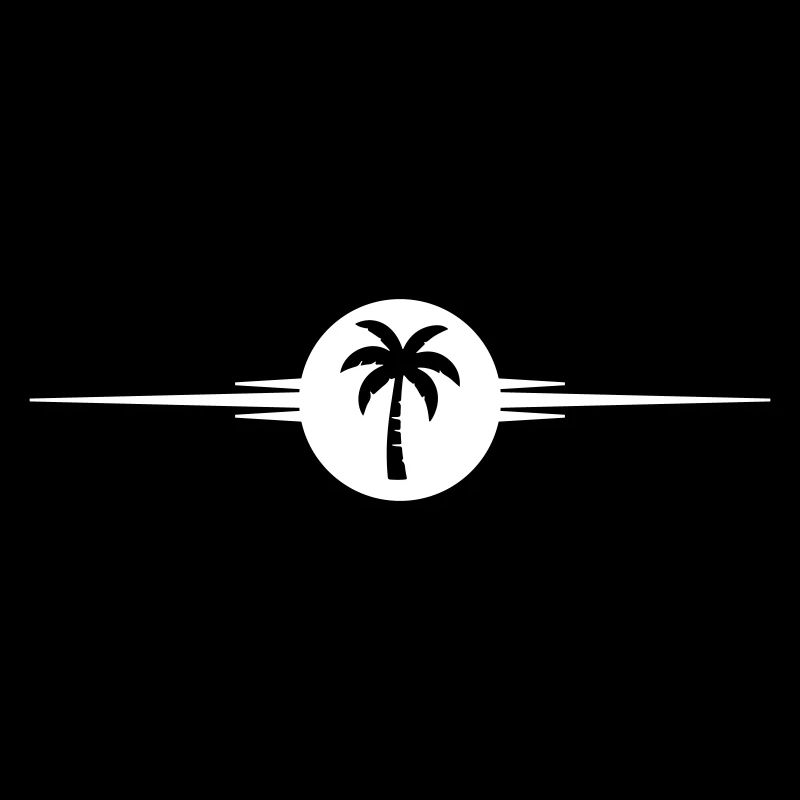 Palm tree line icon