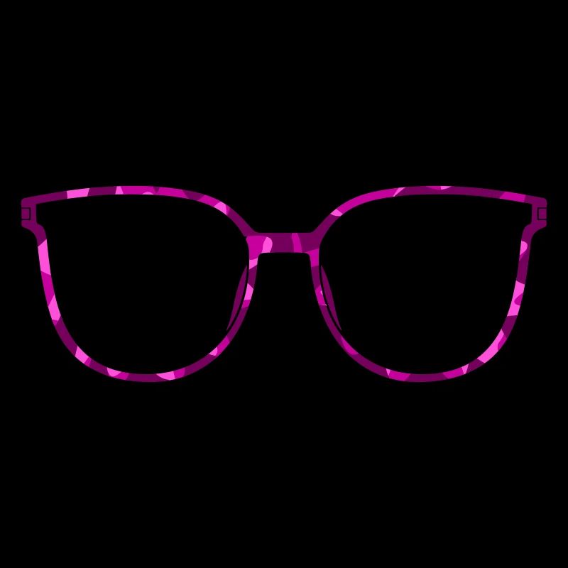 Brille Cateye perlmutt farbig (Farben änderbar)