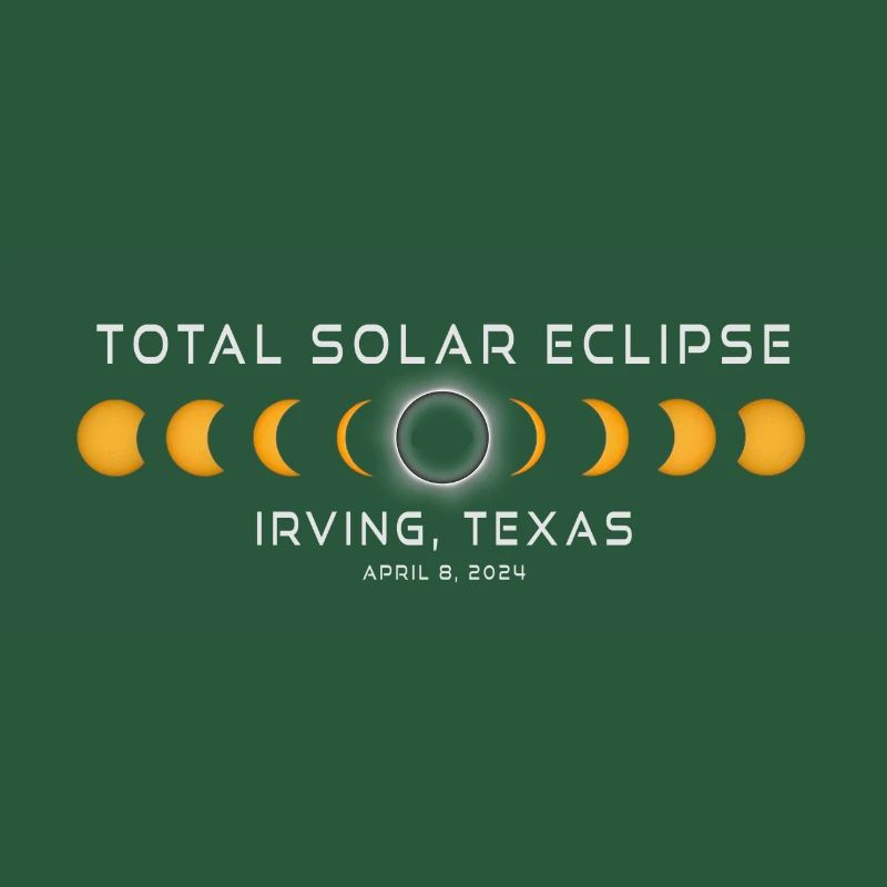 Irving Texas Solar Eclipse 2024 April 8 Souvenir