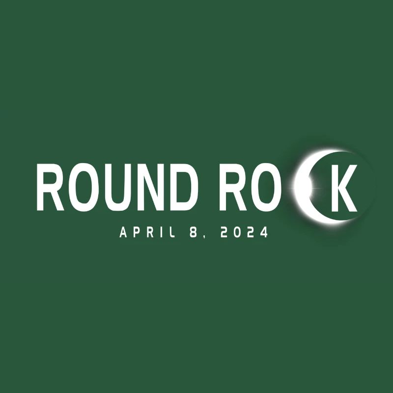 Round Rock Texas Eclipse Souvenir 8 avril 2024