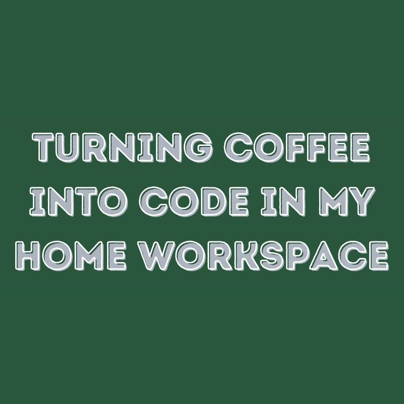 le café en code dans mon cadeau Home Workspace