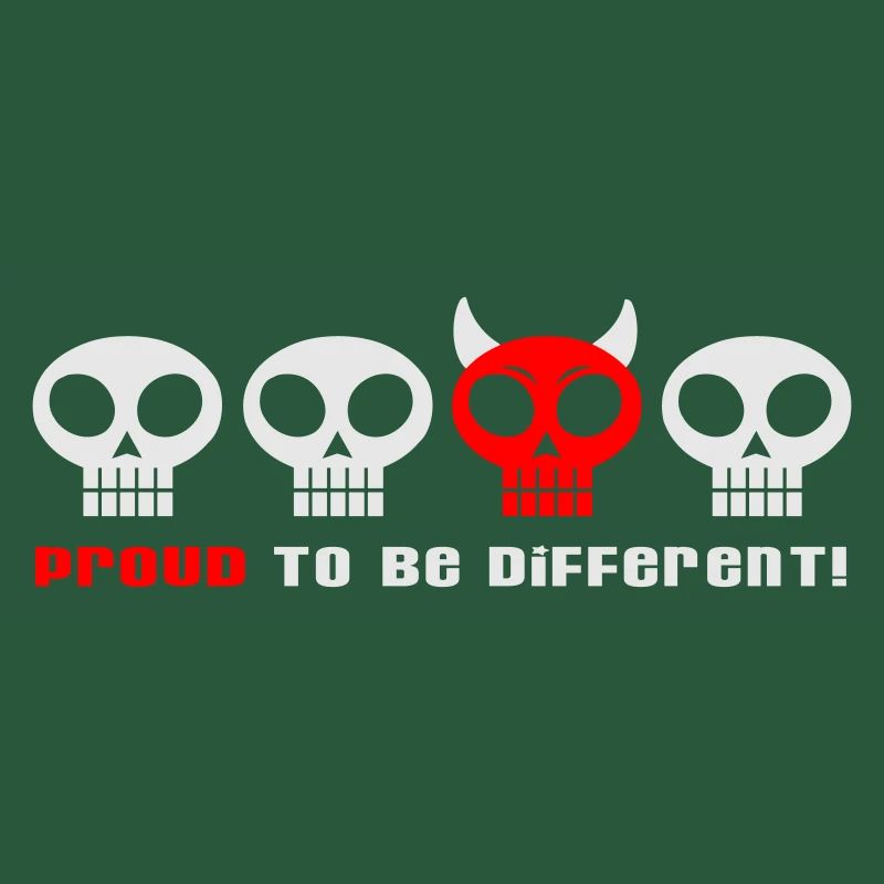 DIFFERENT PUNKY SKULLS - 2C