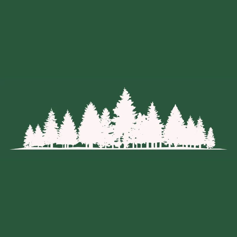 Forest Silhouette Trees