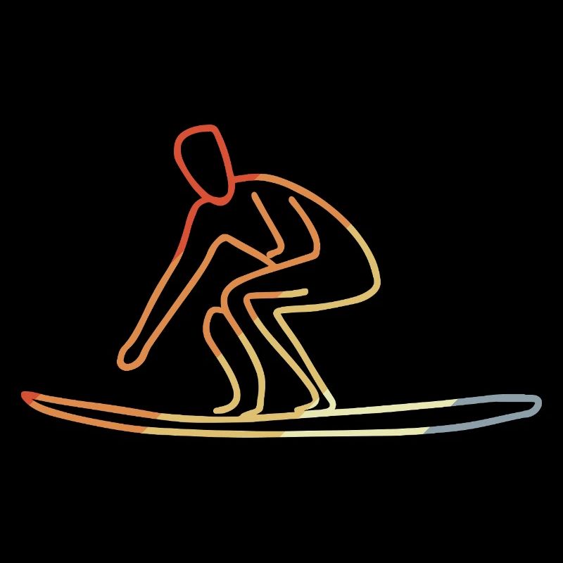Surfen Retro Look