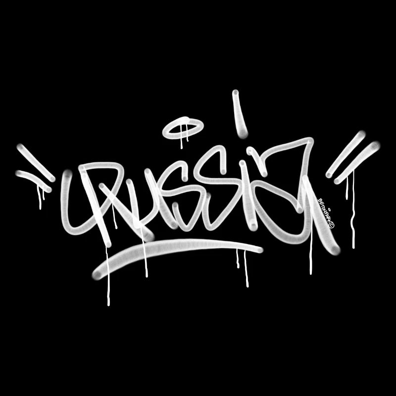 Russia Graffiti Jour Russie