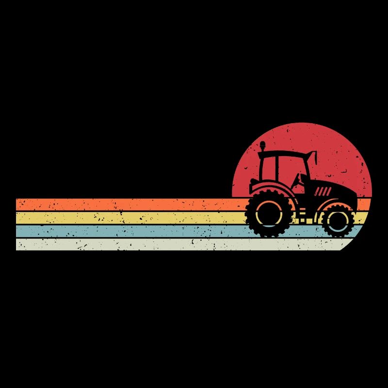 Retro gift tractor for farmer