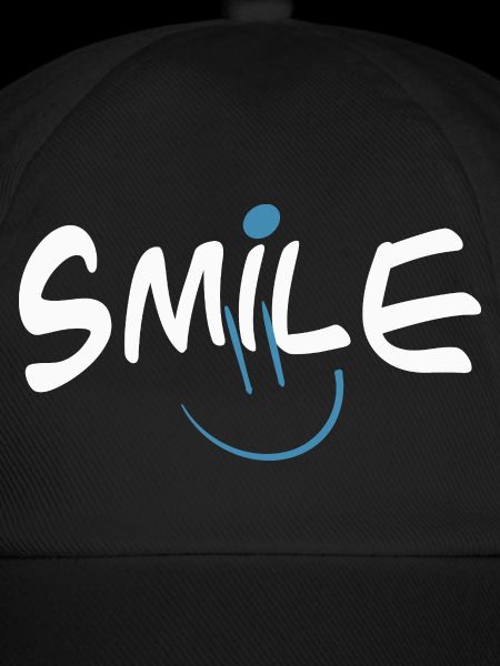 Fröhliches Smile mit Farbklecks