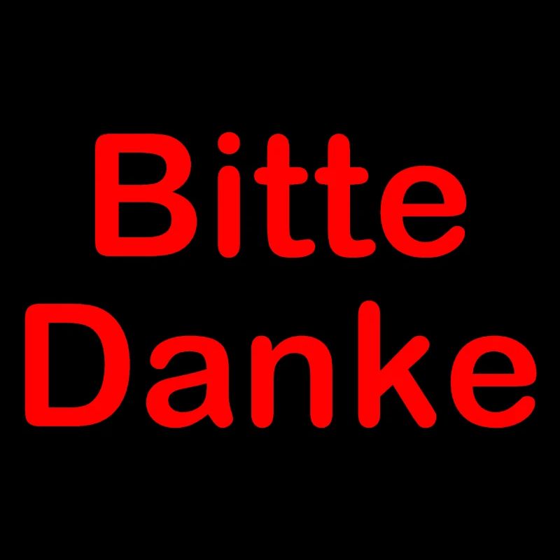 Spruch Bitte Danke Rot