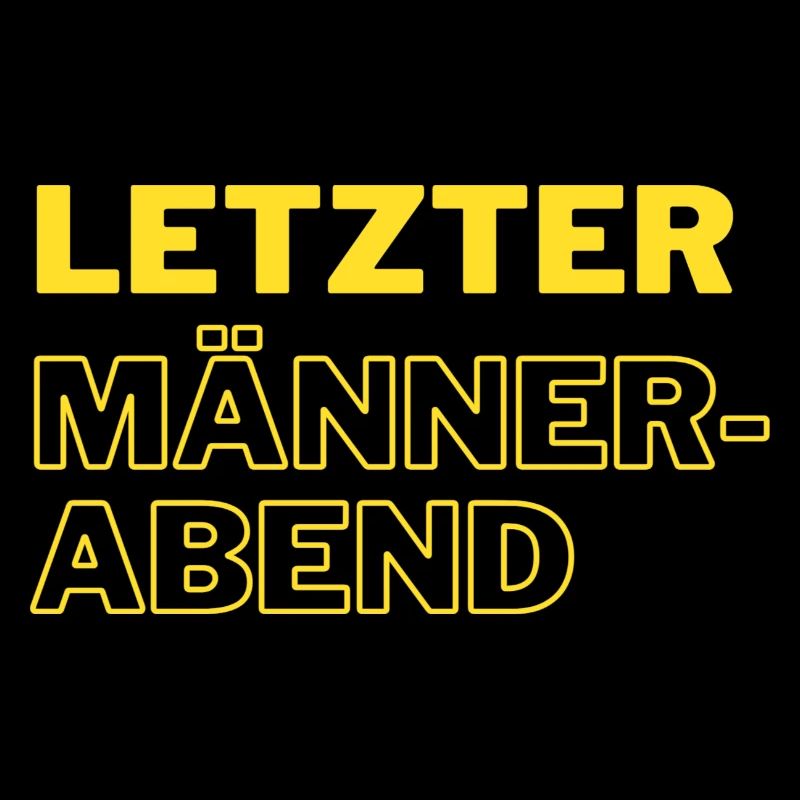 Letzter Männerabend gelb