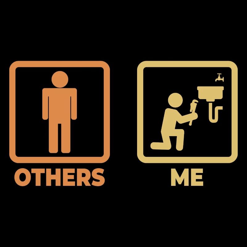 Klempner Strichfiguren