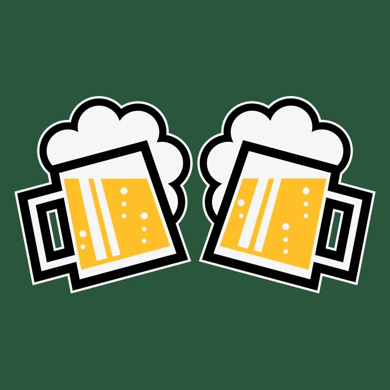 2 Bavarian Beer Mugs To Toast (Ale / 3C)