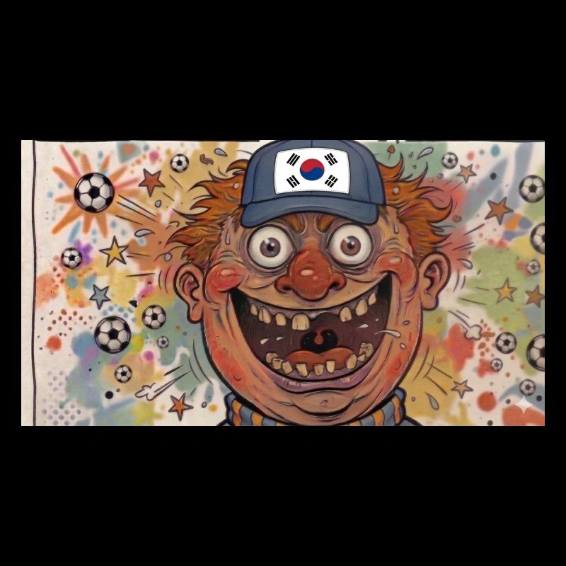 Toucher de couleur du Clown Kicker de Corée du Sud