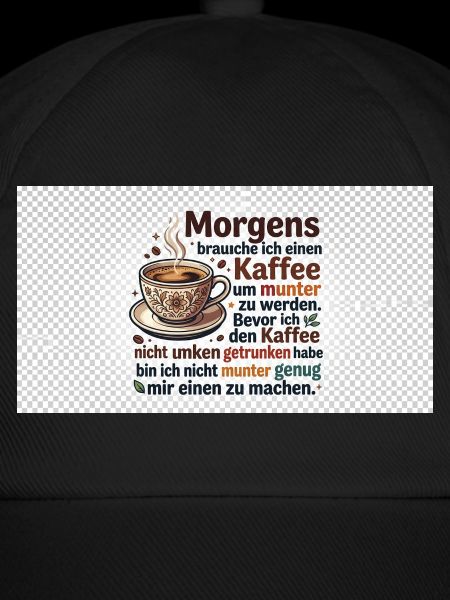 Kaffee Morgen Spruch Illustration