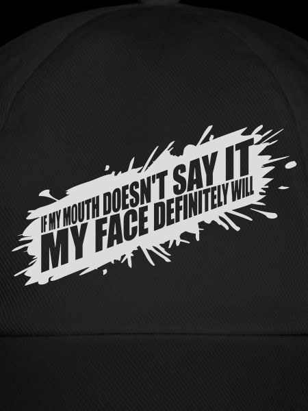 my face definitely will