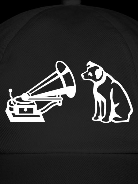 His Master's Voice Logo Weiß