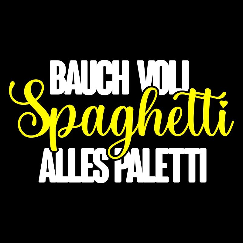 Bauch voll Spaghetti alles paletti
