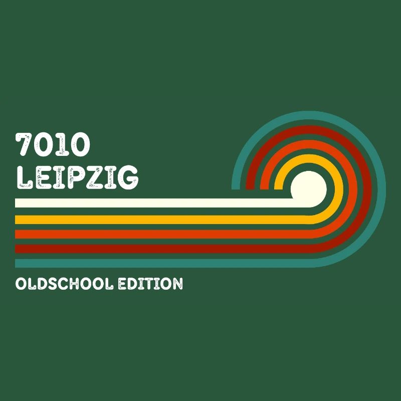 Leipzig Retro Shirt 7010 Postal Code Vintage