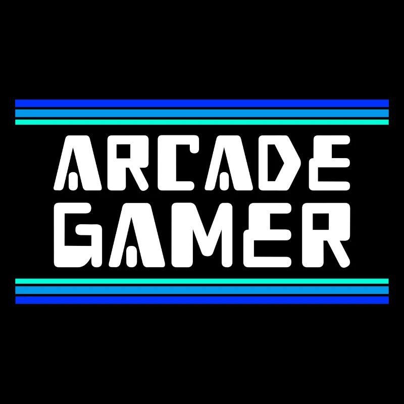 Arcade Gamer RetroGaming Blue