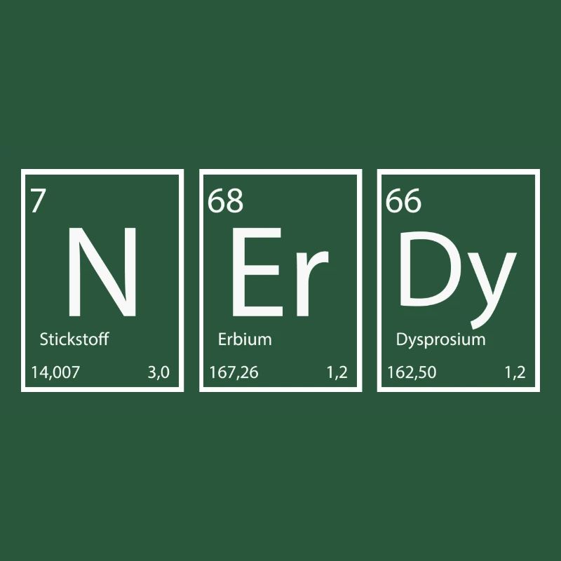 Nerdy Nerd Sprüche Elemente
