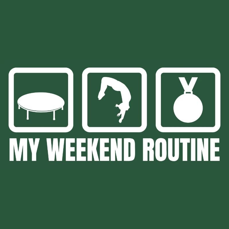Trampolin Wochenendroutine