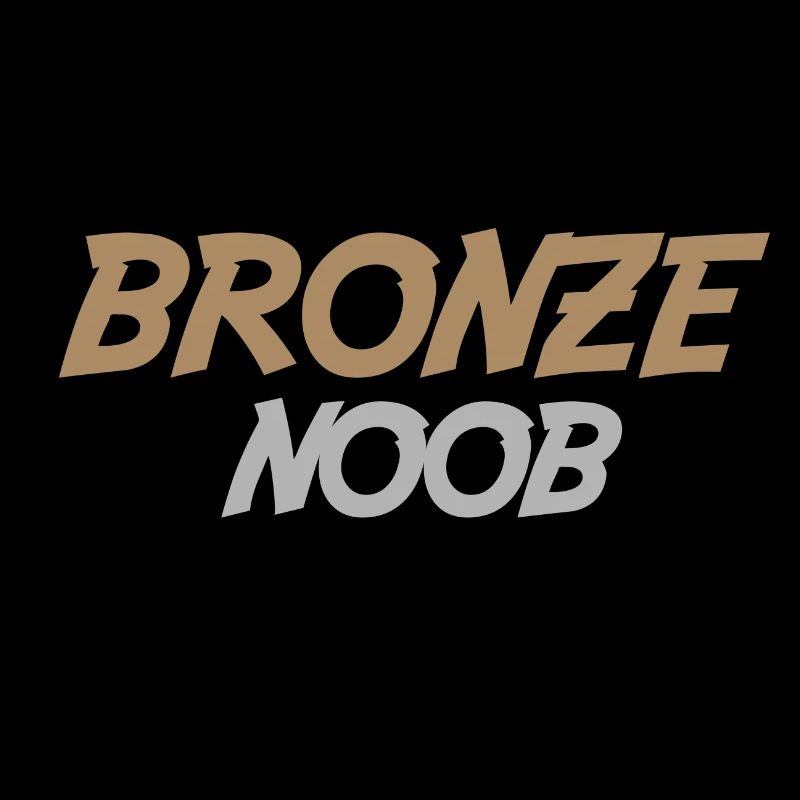 Conception de cadeau de jeu gamer bronze noob