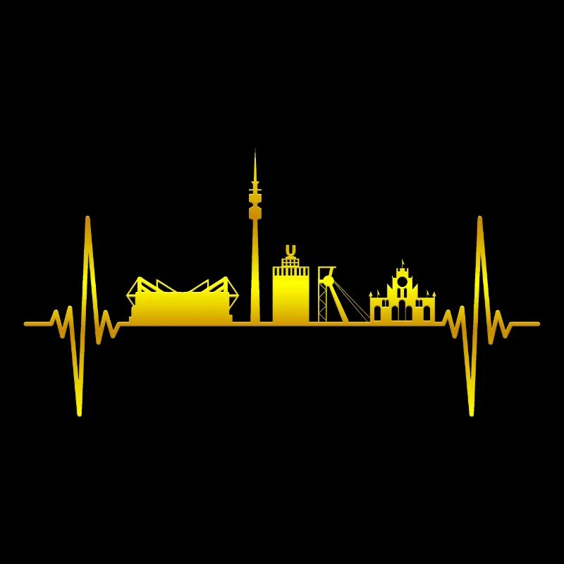 Dortmund Ruhrpott Skyline Herzschlag