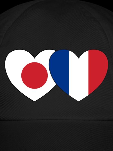 Japan France Flag Heart