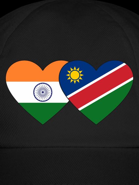 India Namibia Flag Heart