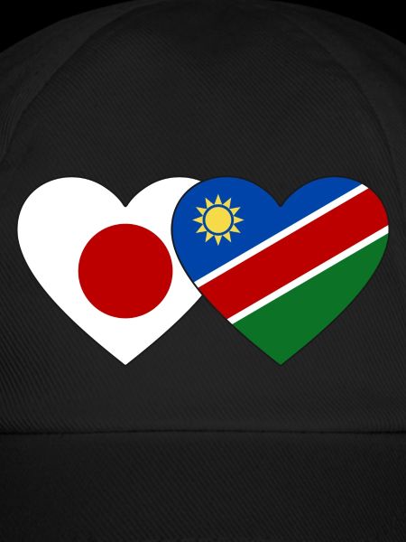 Japan Namibia Flag Heart
