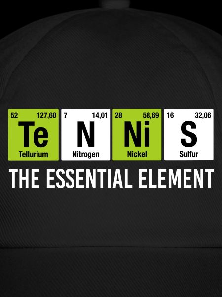 Tennis Essential Element Funny Chemistry