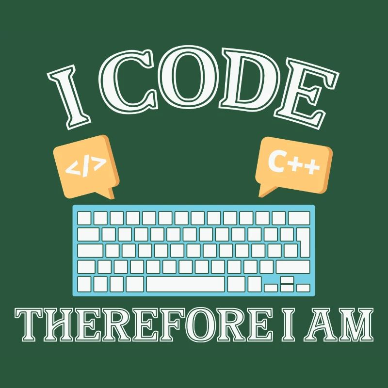I code therefore i am Funny Programmer for Woman