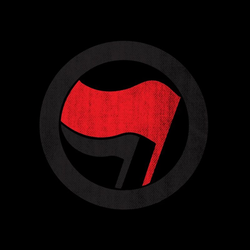 ANTIFA FLAG FLAG RED BLACK