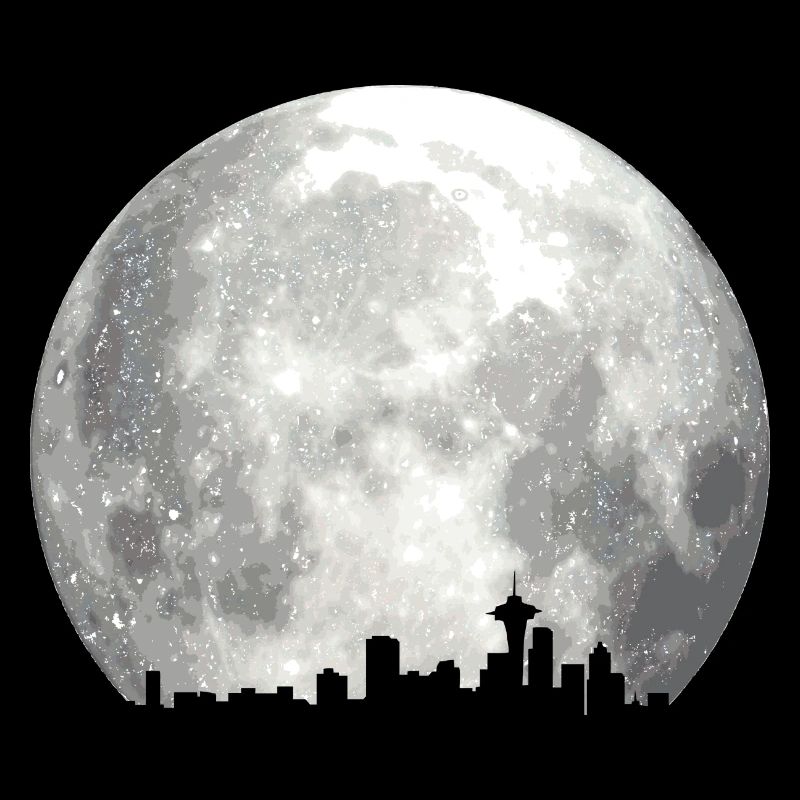 full moon skyline