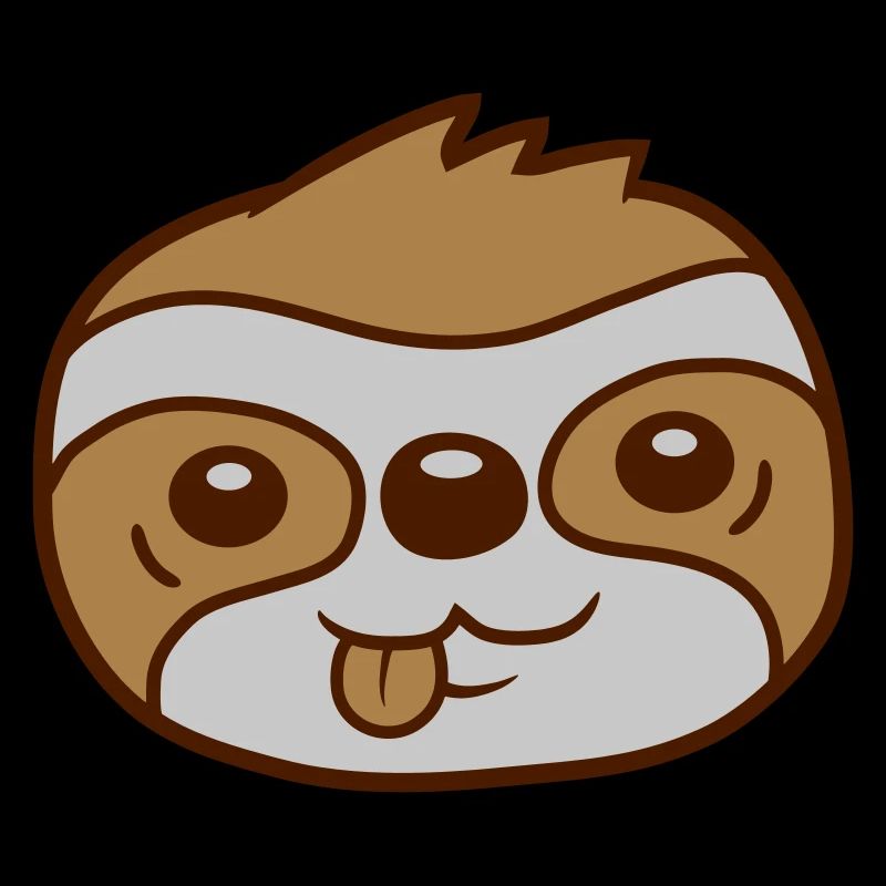 Face Sloth Comic Head