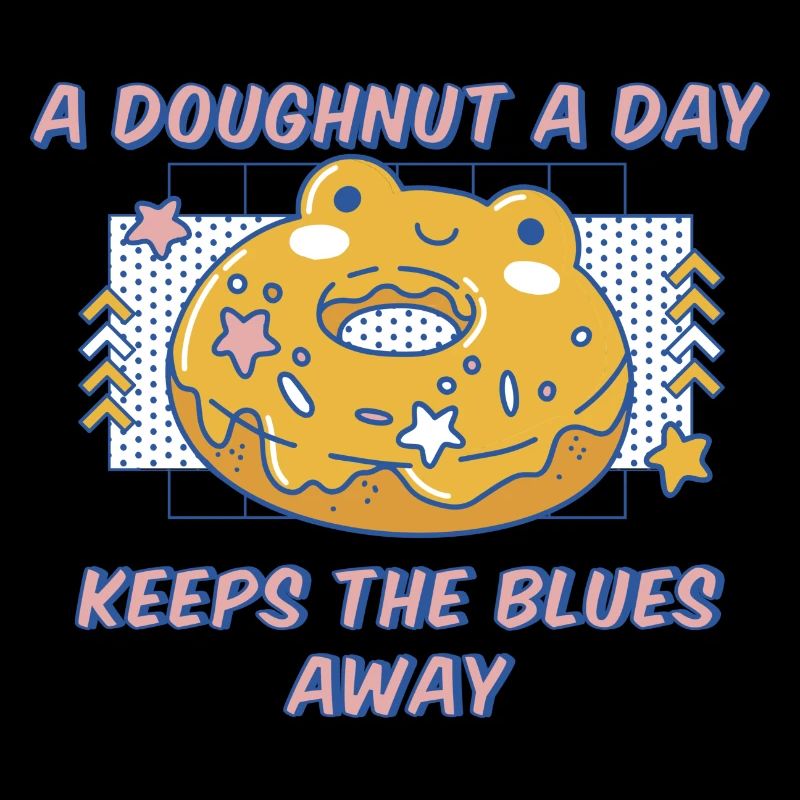 A Doughnut A Day Keeps The Blues Away Donuts Lover