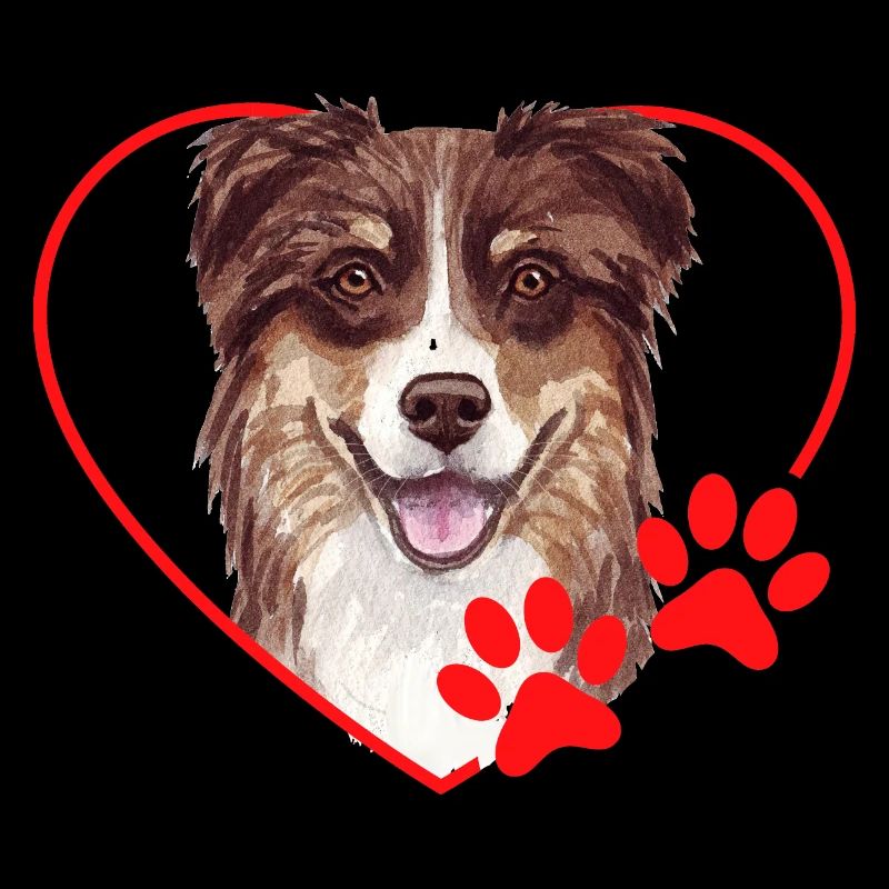 Australian Shepherd im Herzen