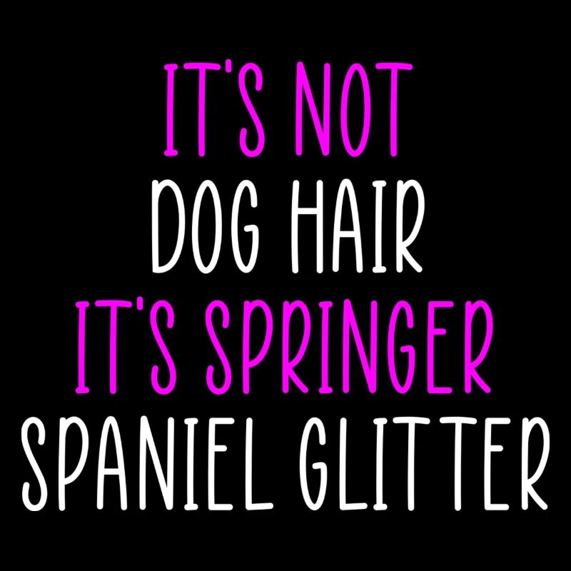 Springer spaniel glitter