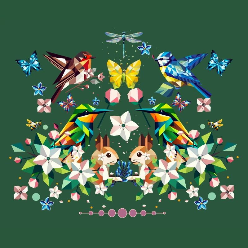 Spring magic as a colourful spring motif