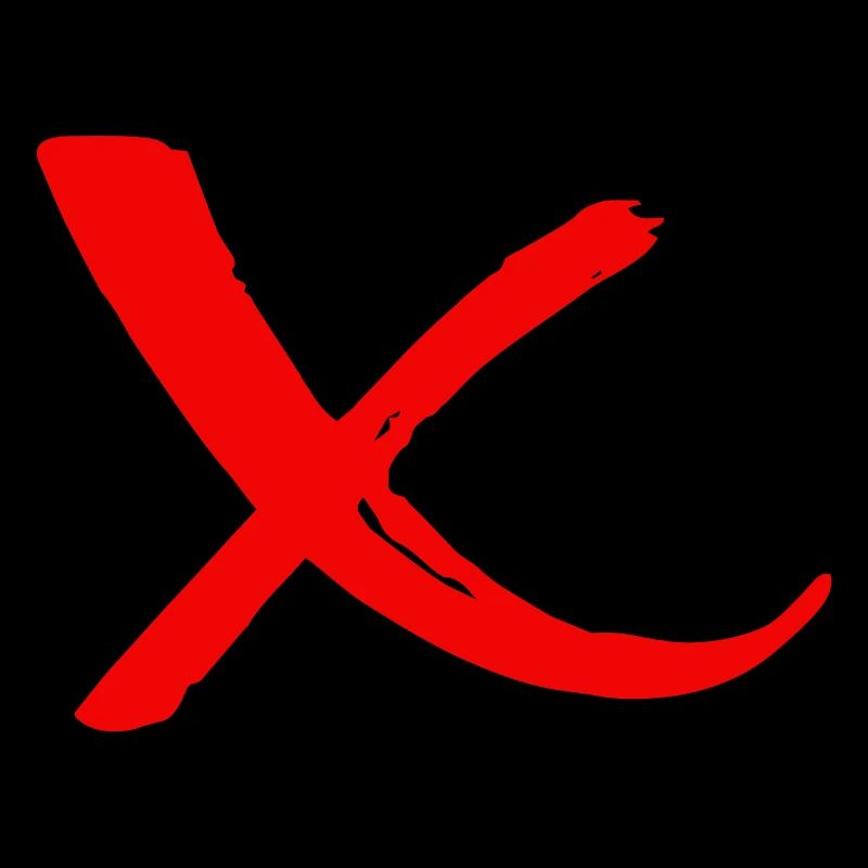 Rejection Strikethrough with red X 2