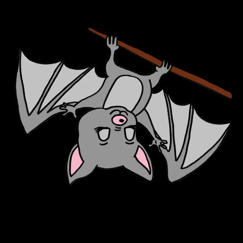 Fledermaus, Vampir, Halloween, bat, müde, abhängen