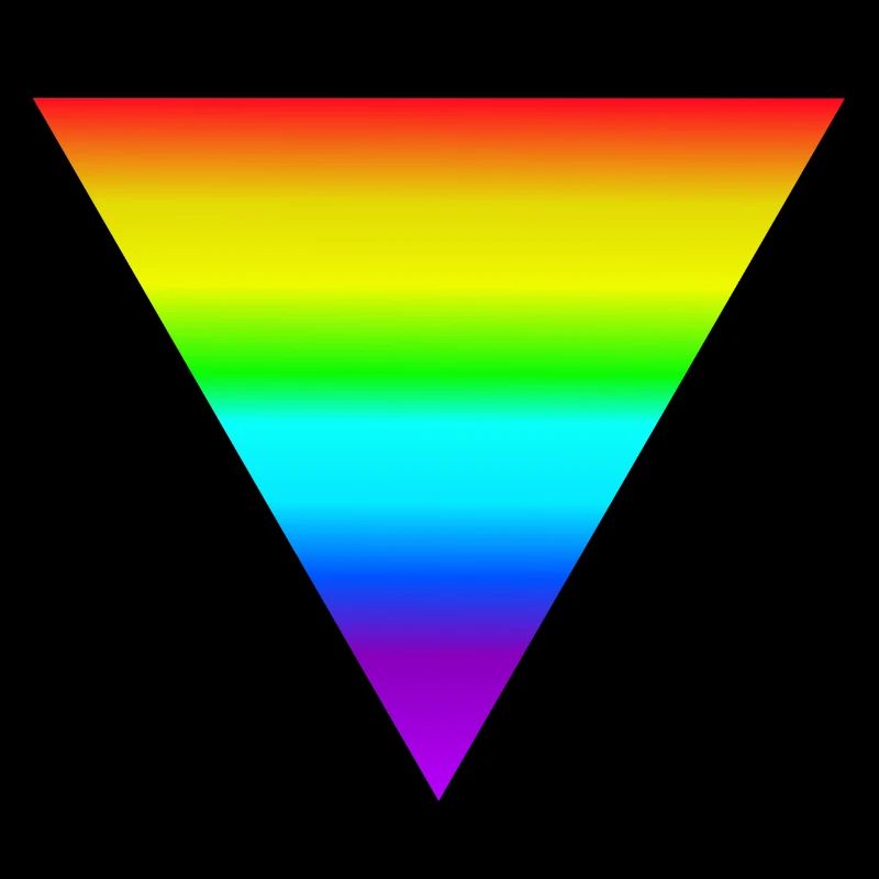 Rainbow triangle