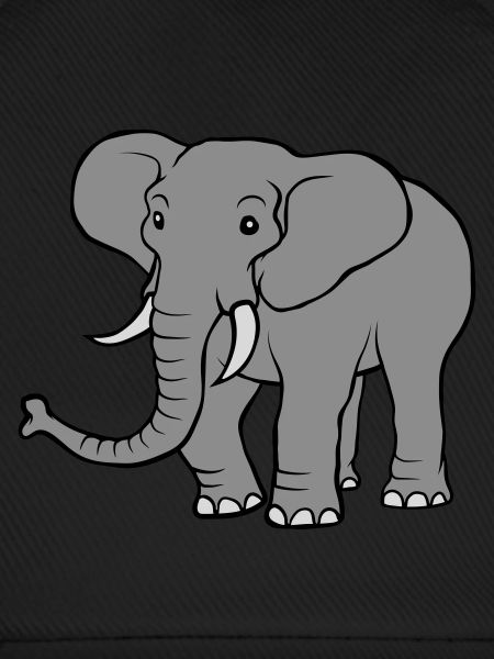 Grand éléphant gris