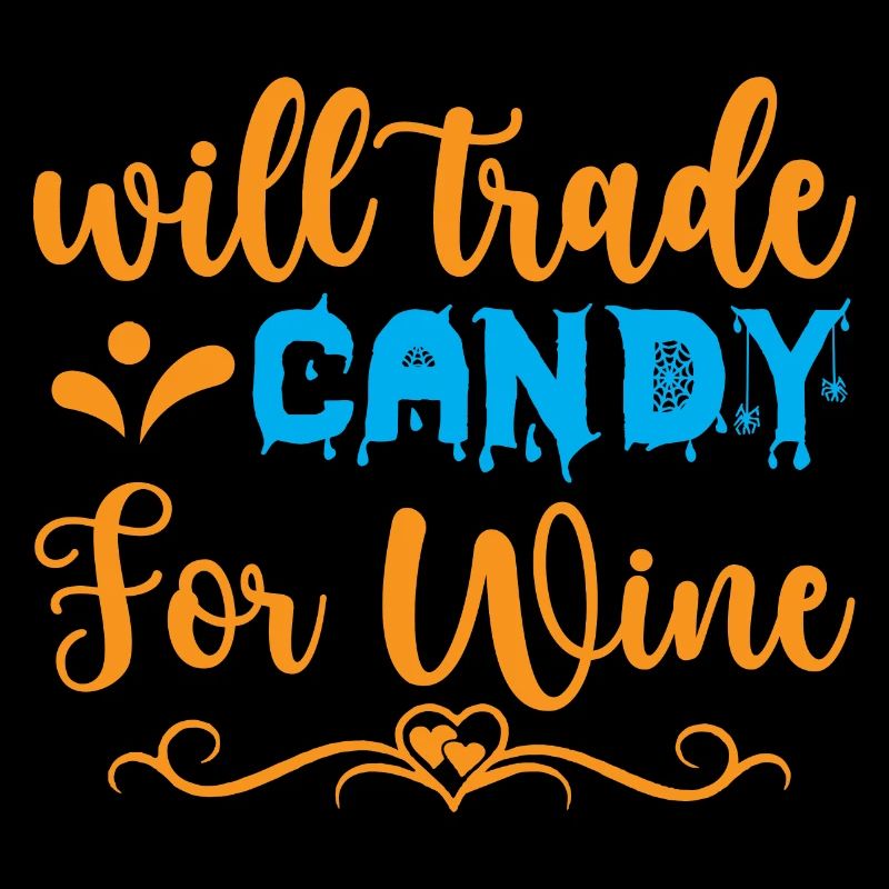 Wird Süßigkeiten gegen Wein eintauschen - Halloween-Humor