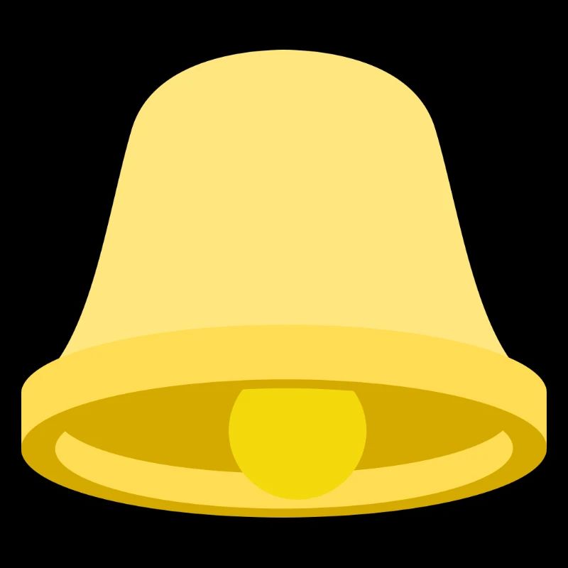 Gelbe Glocke Icon – Minimal